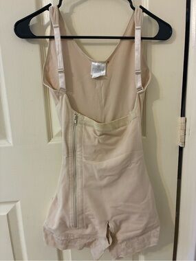 ISSI Beige Kids One-Piece Shapewear Bodysuit with Side Zipper